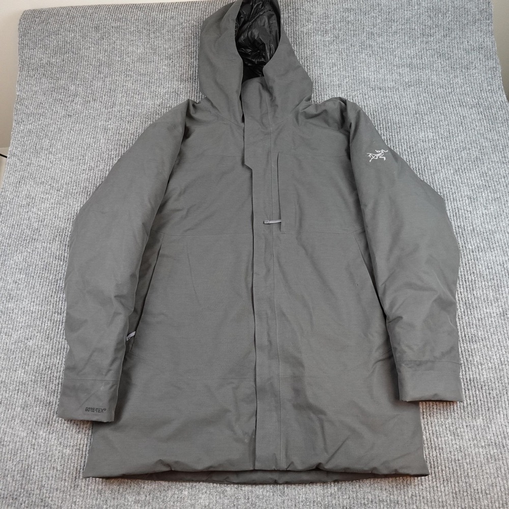Arcteryx Jacket Mens XL Gray Therme Parka Goretex Down Hooded Waterproof
